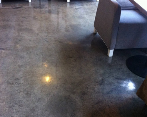 咖啡厅复古地坪漆施工